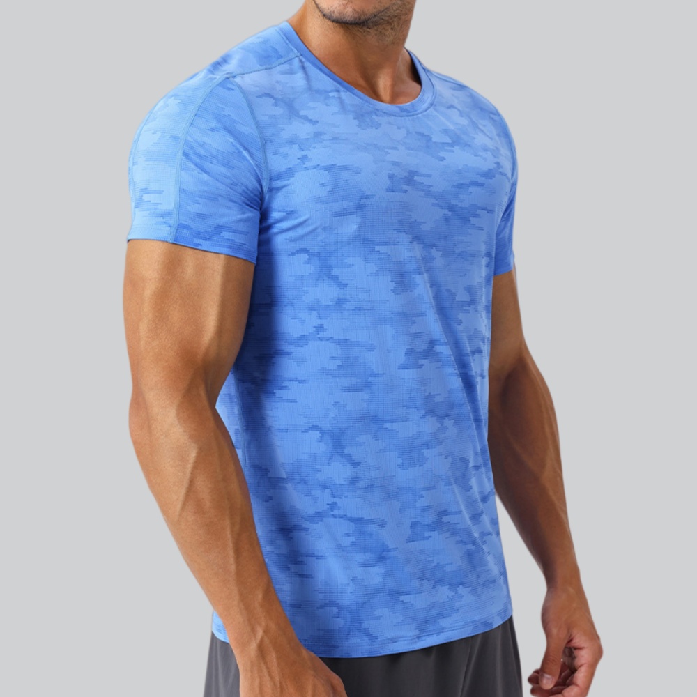 Sports Equipment Logos - T-shirt girocollo da uomo, abbigliamento sportivo,