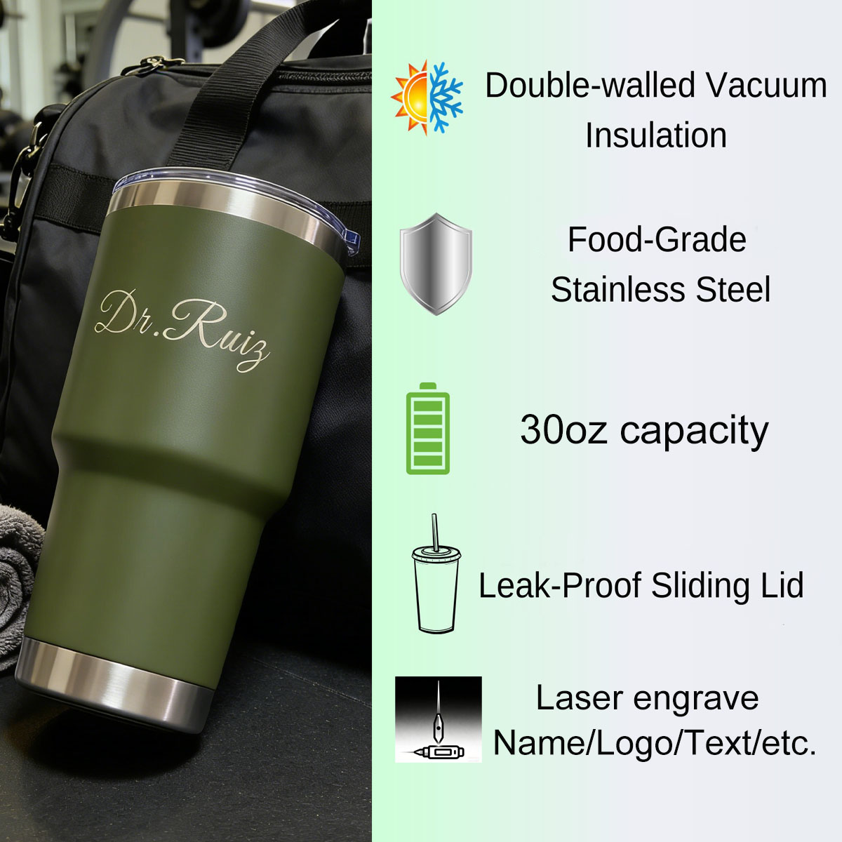 Tumbler Personalizzato da 30 o - Sports Water Bottle Insulated recensione e prezzo